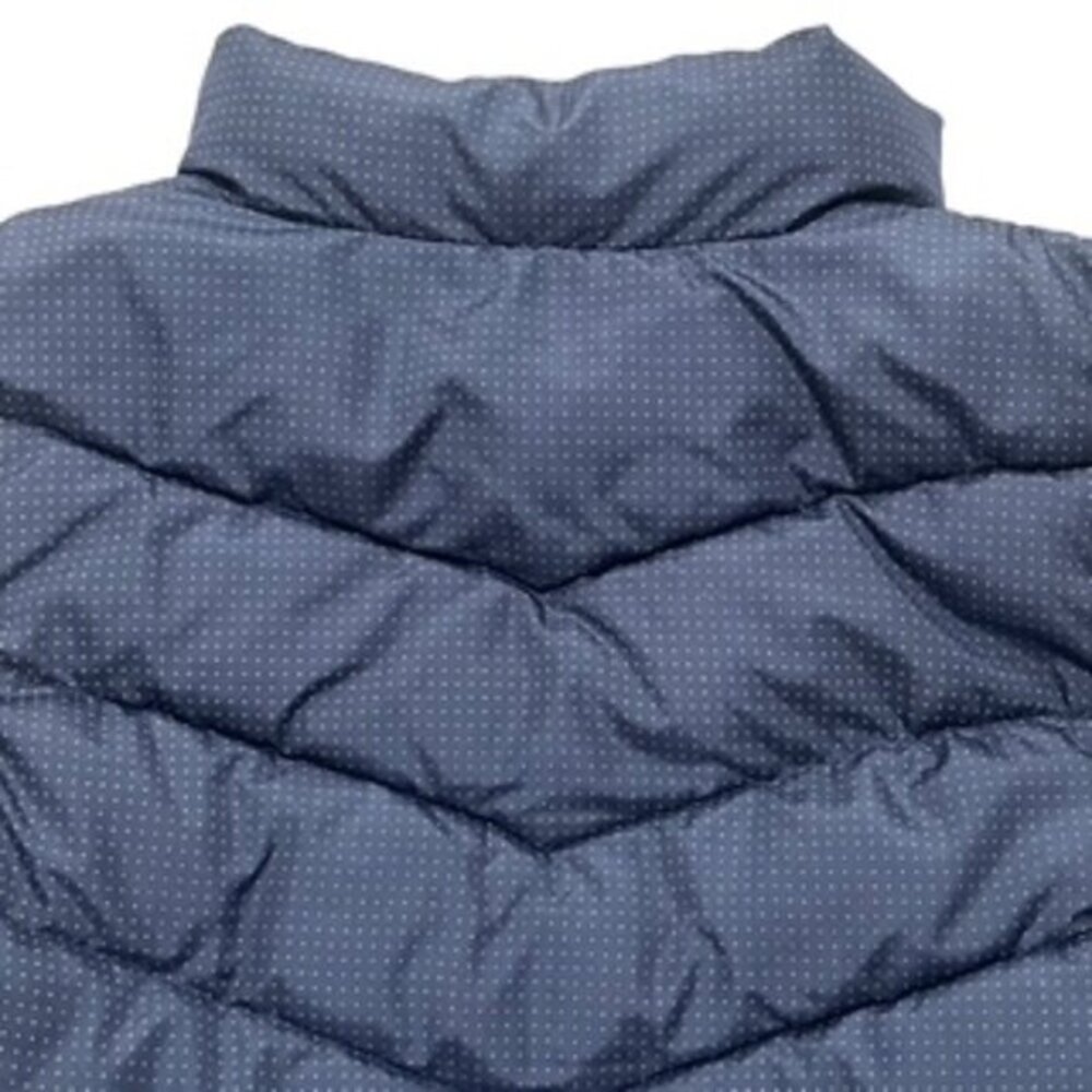 The Gap Winter Warmth Quilted Vest Women’s LARGE Outerwear Blue Full Zip Front - Picture 6 of 13